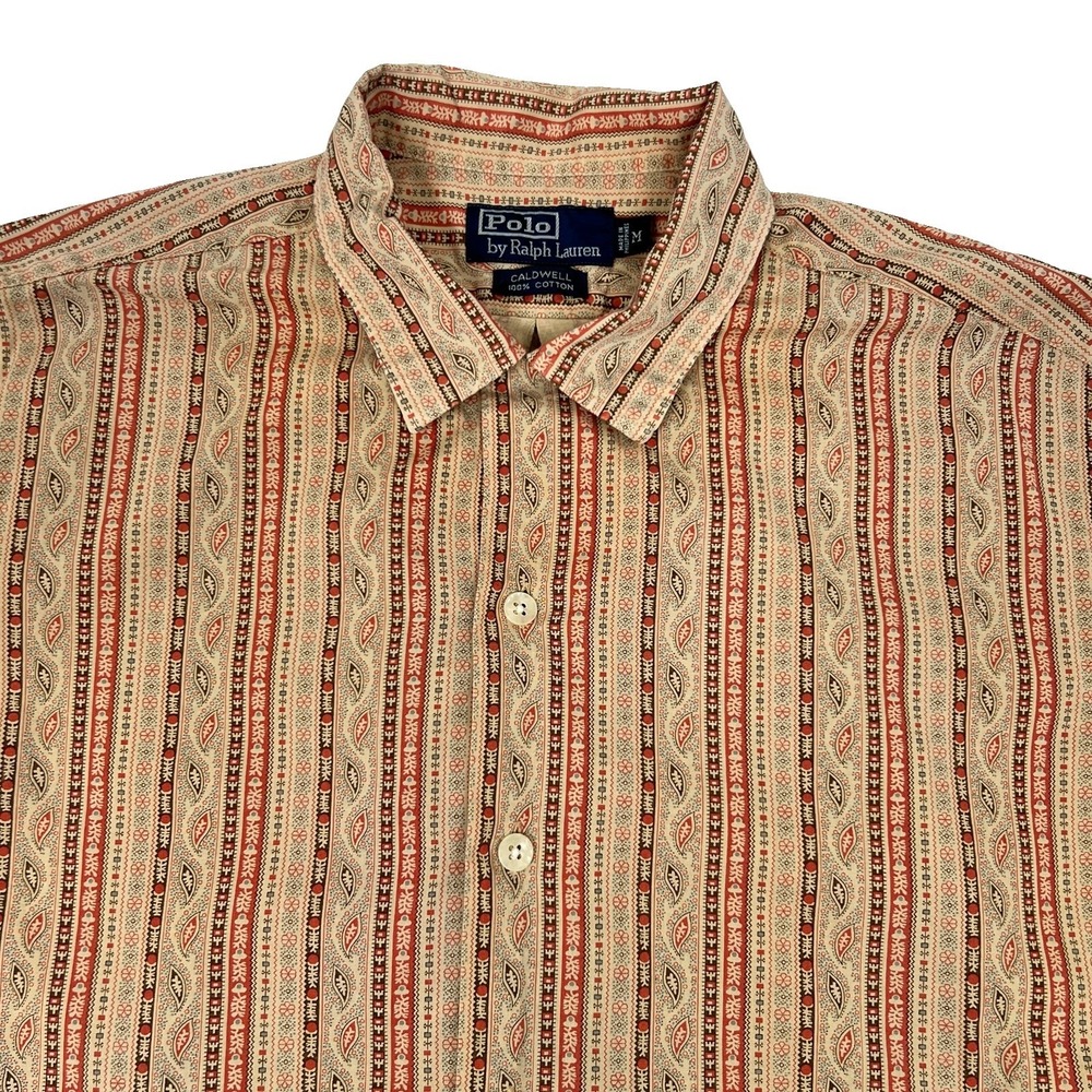 Polo Ralph Lauren Vintage Caldwell Shirt Size M Floral Calico Southwestern 90s